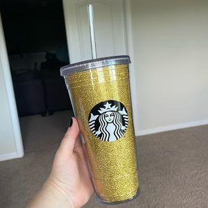 Starbucks Gold Glitter Cup (20 fl oz)